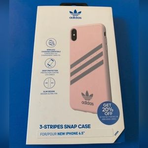 iPhone XS Max - Adidas 3-Stripes Snap Case (PINK/GRAY)